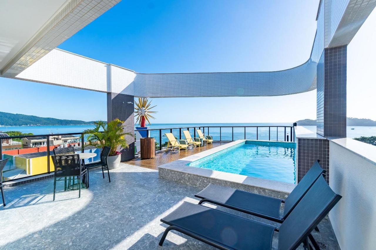 Confortavel Loft Em Condominio Com Piscina Bombinhas Exterior foto