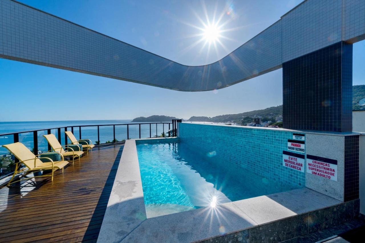 Confortavel Loft Em Condominio Com Piscina Bombinhas Exterior foto